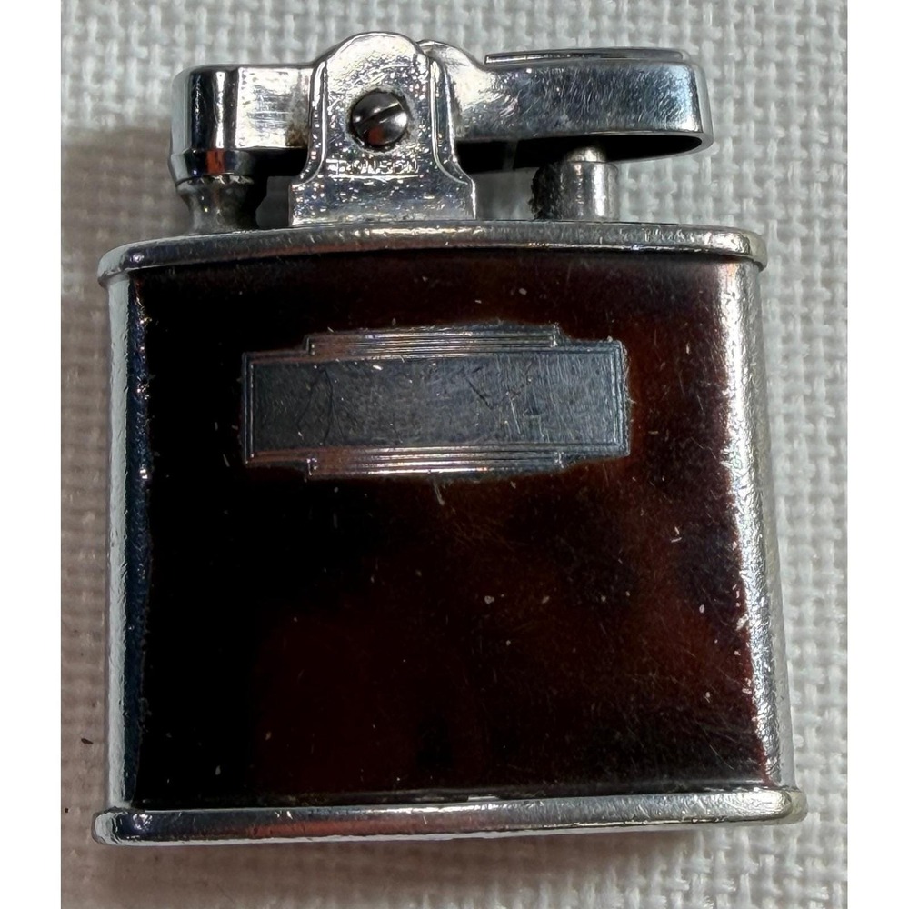 Vintage Ronson Standard Lighter Brown Tortoise Chrome Newark NJ USA‎ Pat 2481195